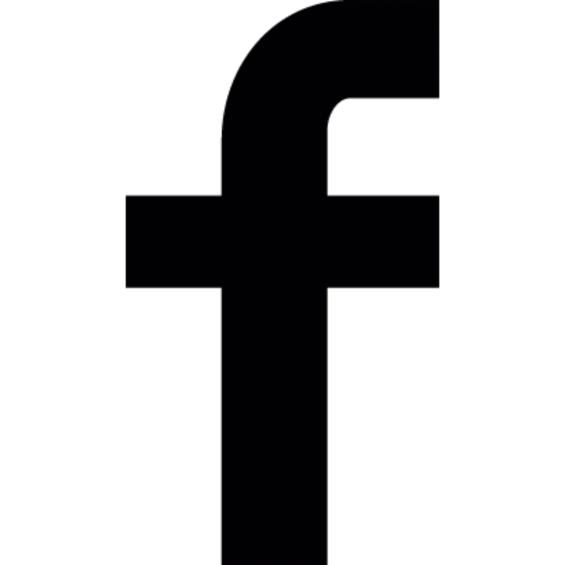 Black Facebook logo